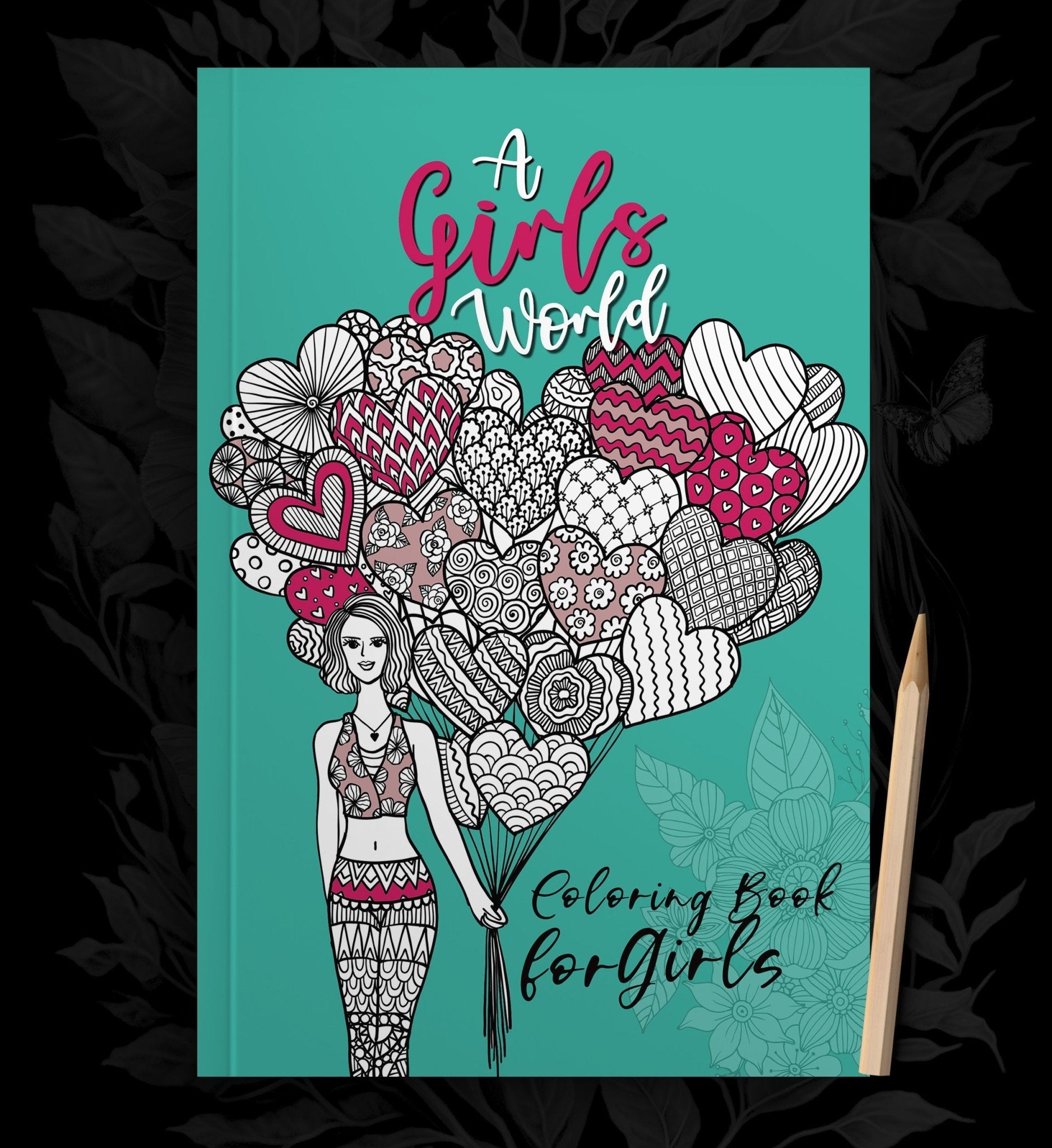 A Girls World Malbuch für Mädchen (Buchdruck) - Monsoon Publishing