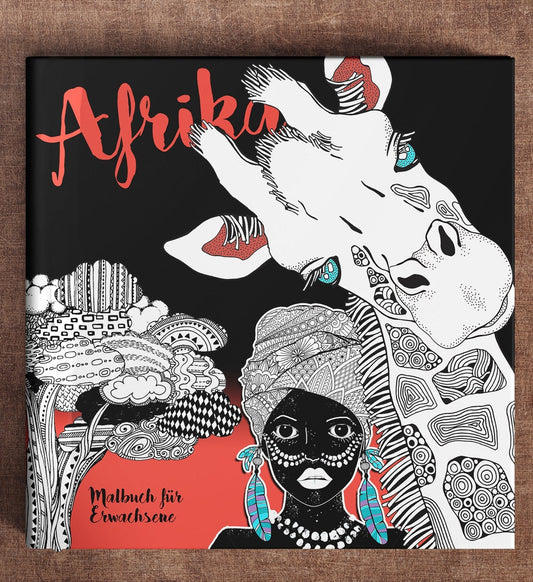 Afrika Malbuch für Erwachsene (Buchdruck) - Monsoon Publishing