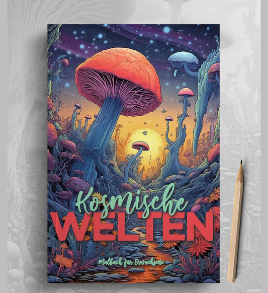 Alien Landschaften Malbuch Graustufen (Buchdruck) - Monsoon Publishing