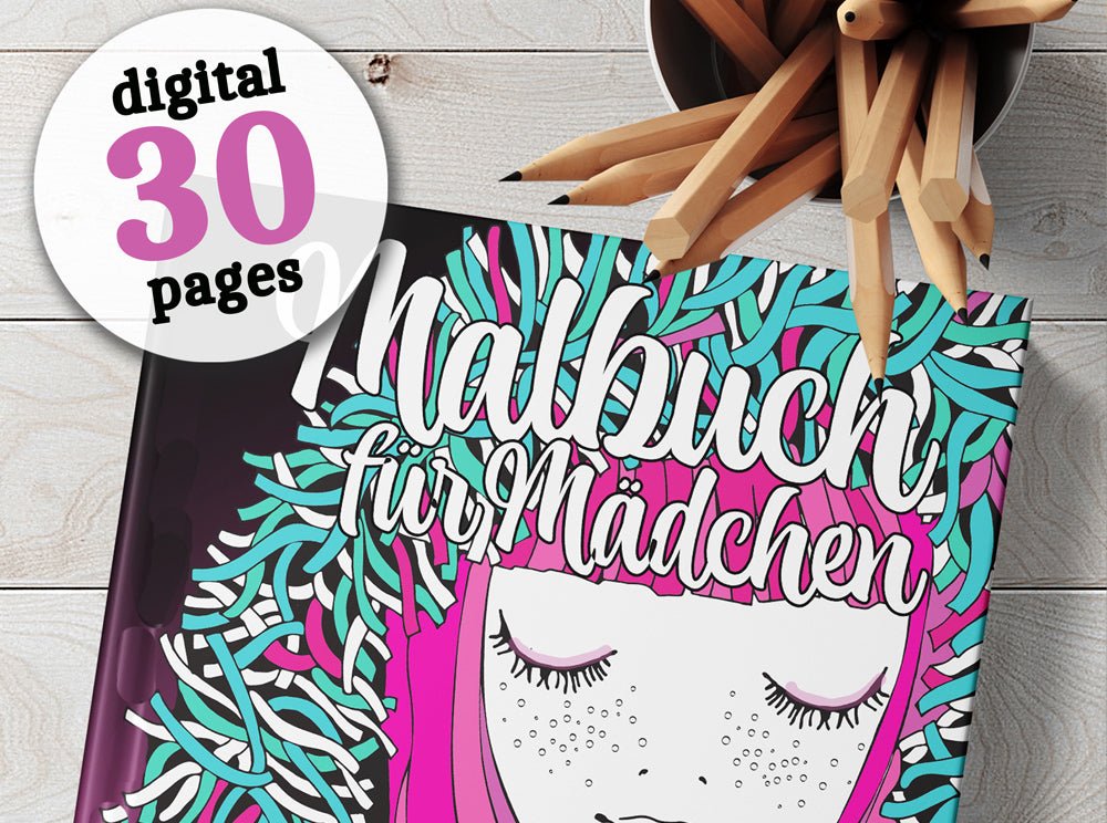 Doodle Girls Malbuch für Mädchen 3 (Digital) - Monsoon Publishing