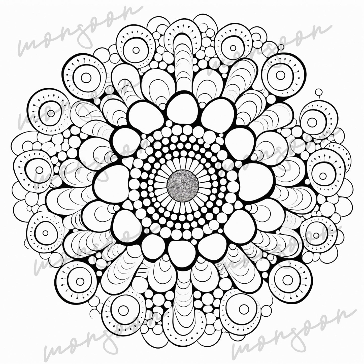 Dot Painting Mandala Malbuch (Buchdruck) - Monsoon Publishing