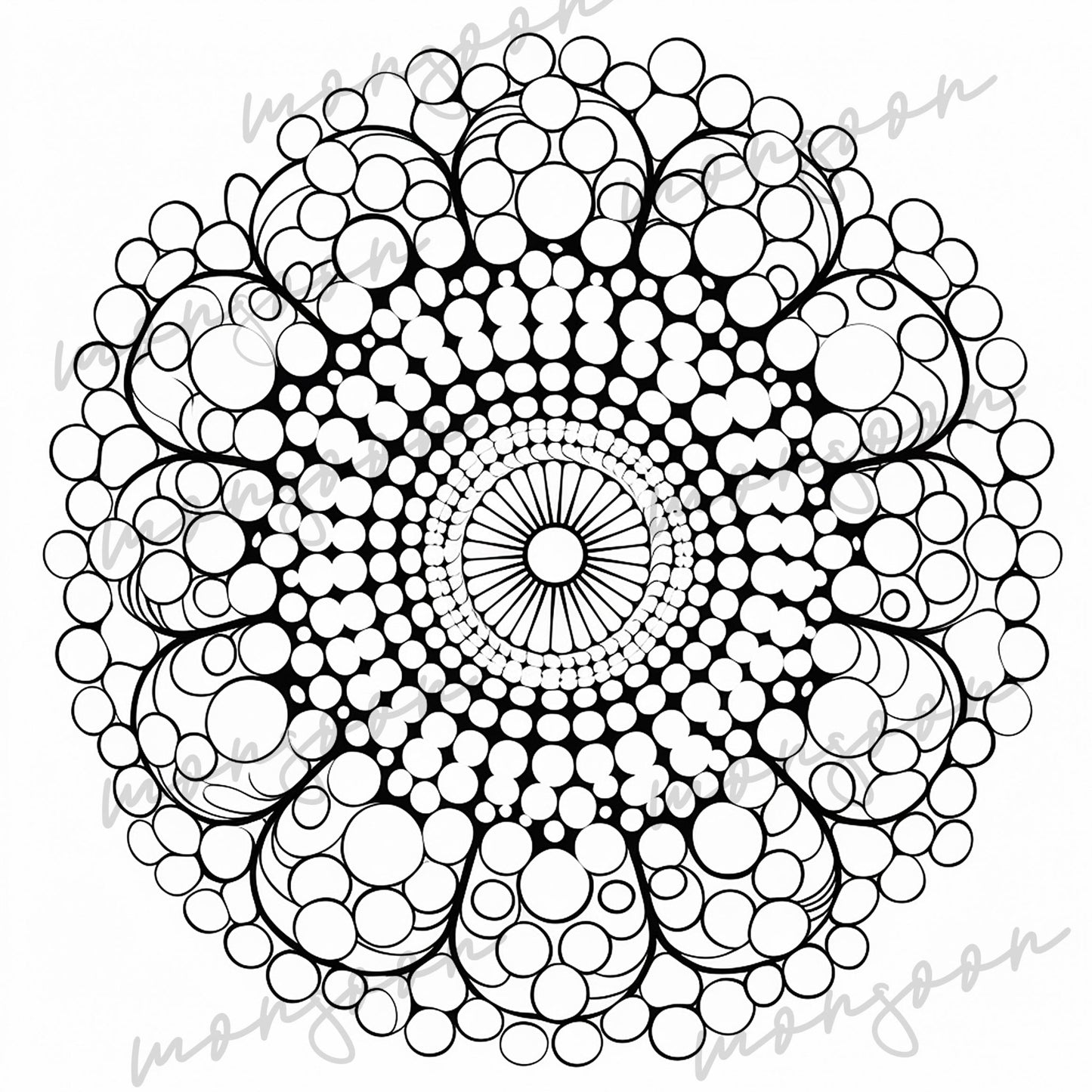 Dot Painting Mandala Malbuch (Buchdruck) - Monsoon Publishing