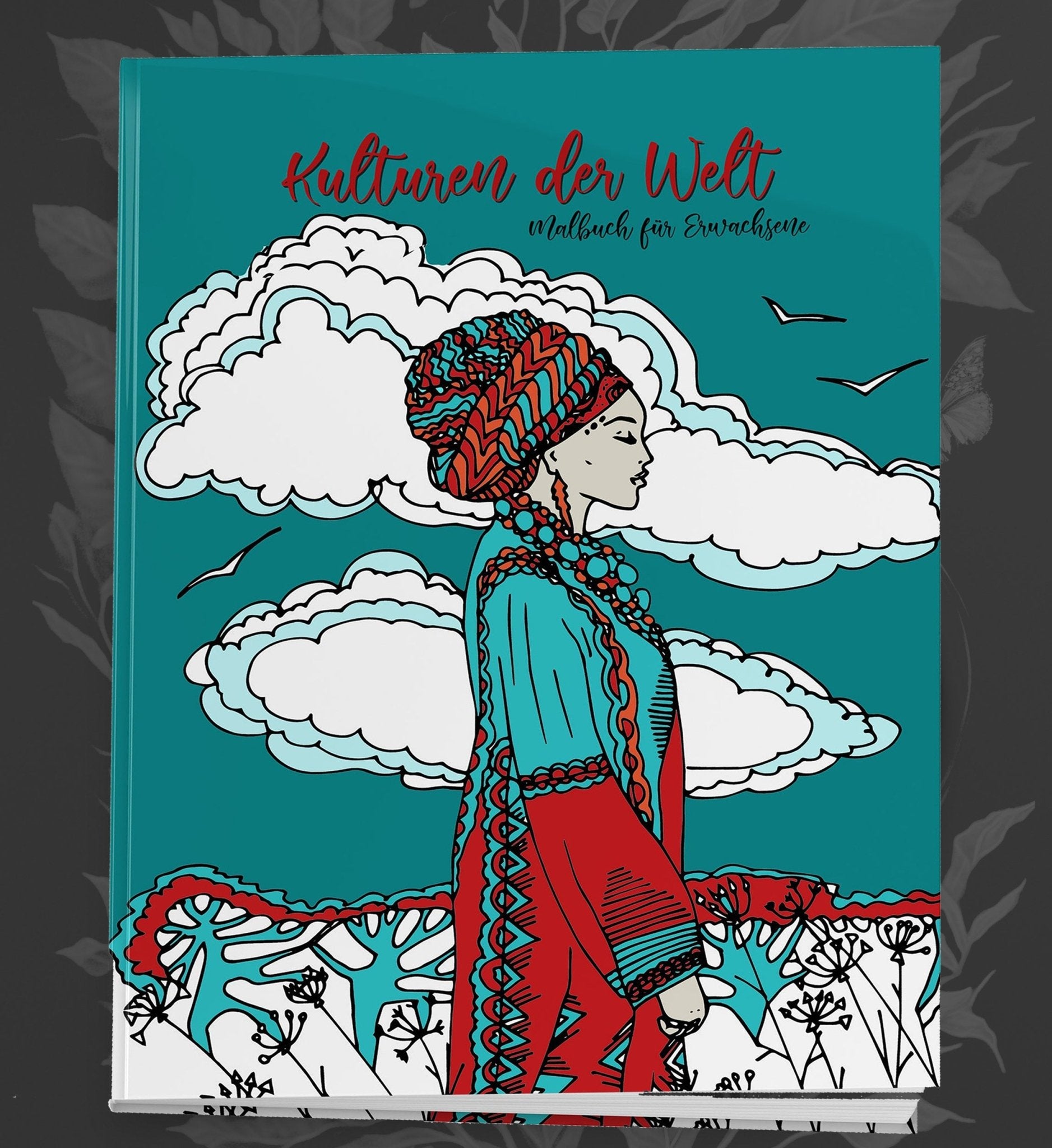 Frauen Folklore Malbuch für Erwachsene (Buchdruck) - Monsoon Publishing