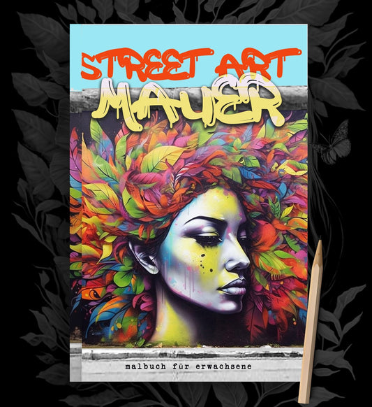 Graffiti Street Art Malbuch Graustufen (Buchdruck) - Monsoon Publishing