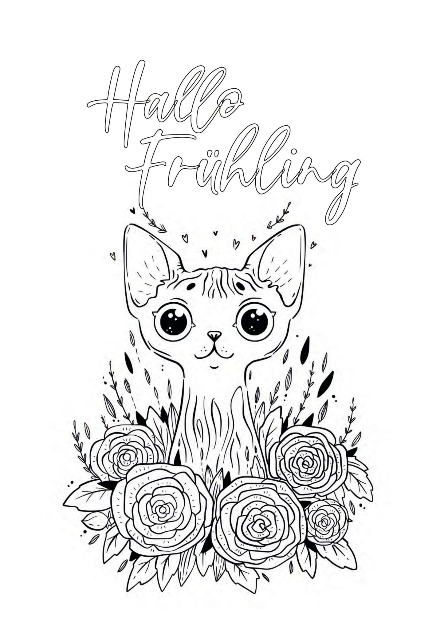 Hallo Frühling Malbuch für Erwachsene (Digital) - Monsoon Publishing