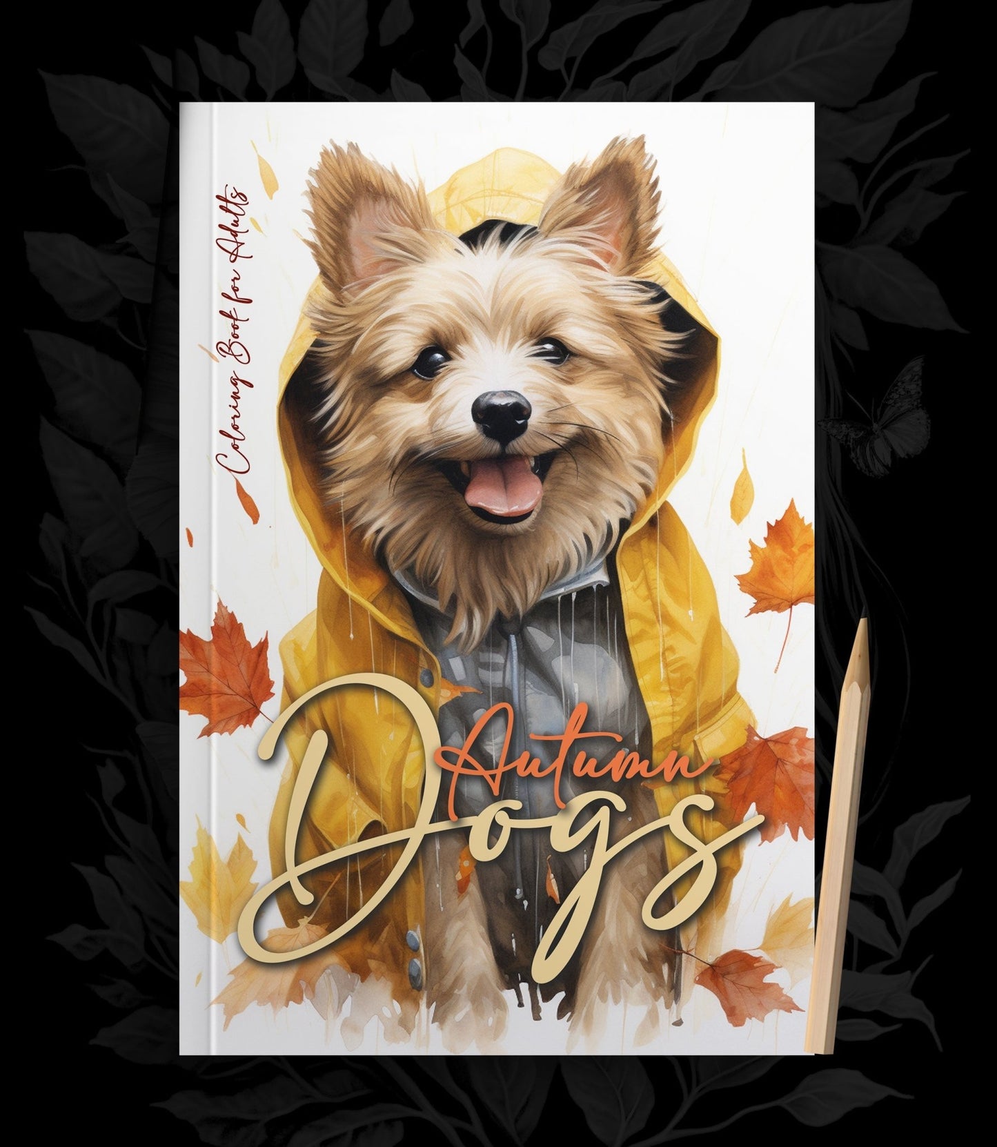 Herbst Hunde Malbuch Graustufen (Digital) - Monsoon Publishing