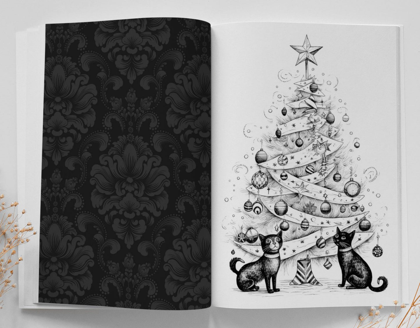 weihnachtsbaum malbuch katzen malblock weihnachten monsoon publishing