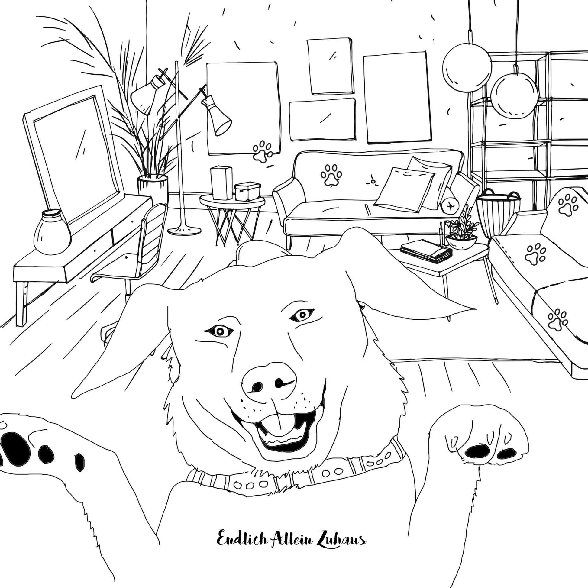 Labrador Malbuch für Erwachsene (Digital) - Monsoon Publishing