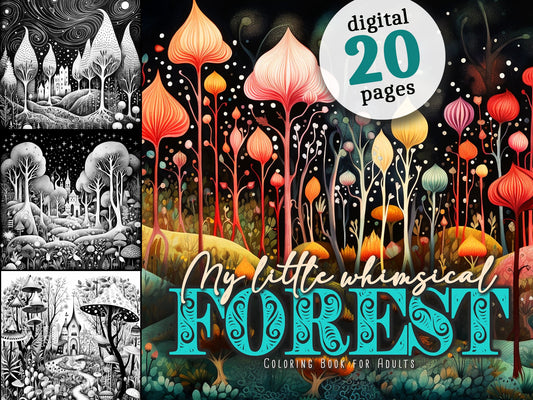 Mein wunderlicher Wald Malbuch (Digital) - Monsoon Publishing