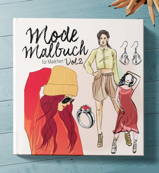 Mode Malbuch für Mädchen 2 (Buchdruck) - Monsoon Publishing