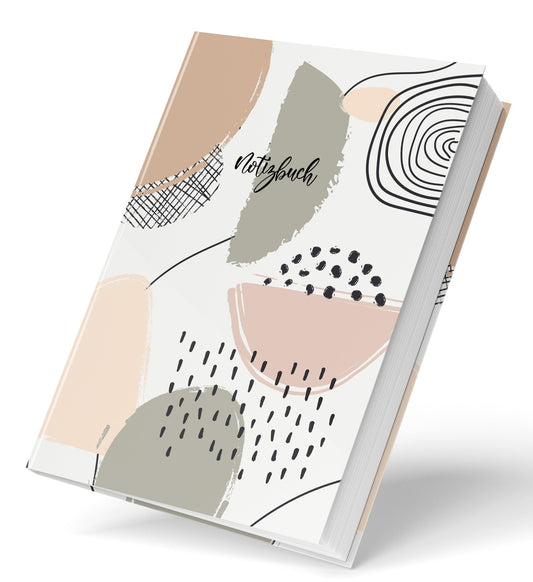 Notizbuch abstrakt Punktraster A5 (Buchdruck) - Monsoon Publishing