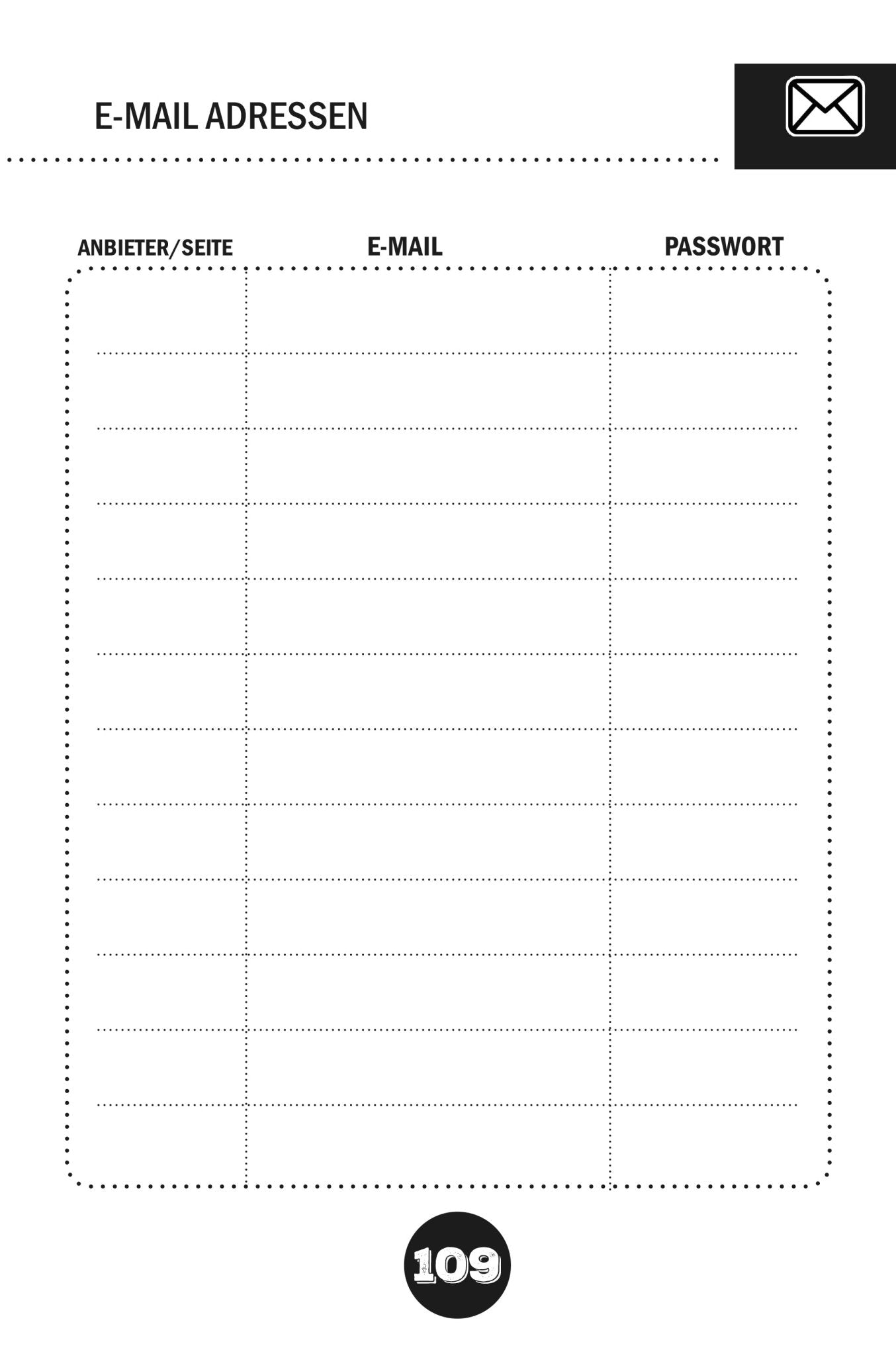 Passwort Organizer - Ich kam, sah & vergaß (Digital) - Monsoon Publishing