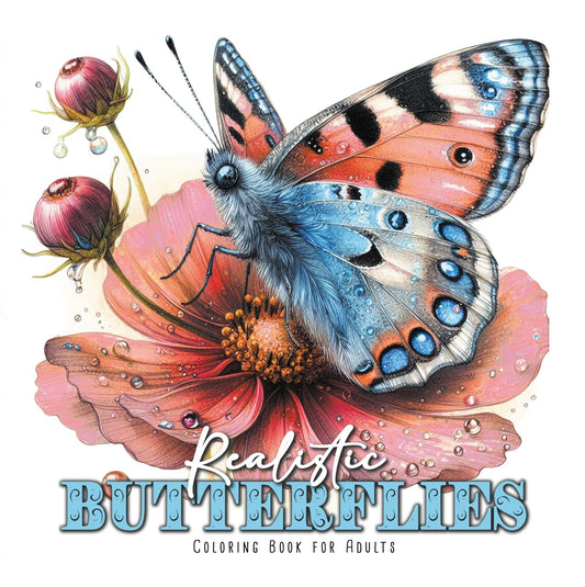 Realistische Schmetterlinge Malbuch (Buchdruck) - Monsoon Publishing