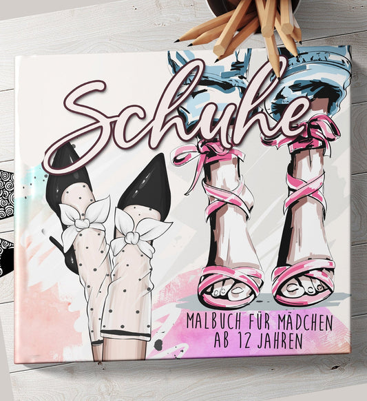 Schuhe Malbuch für Mädchen (Buchdruck) - Monsoon Publishing