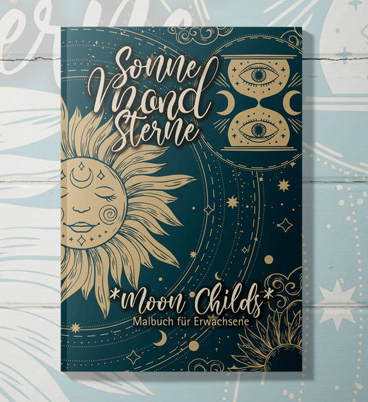 Sonne Mond Sterne Malbuch (Buchdruck) - Monsoon Publishing