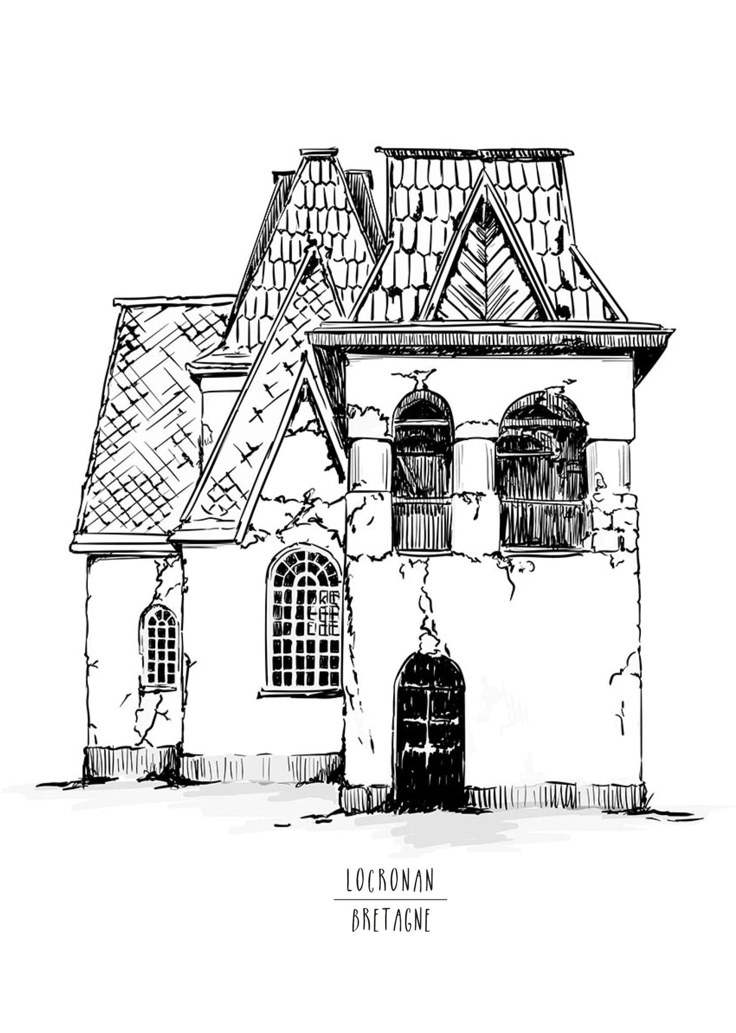 Städte Häuser Burgen Malbuch für Erwachsene 2 (Digital) - Monsoon Publishing