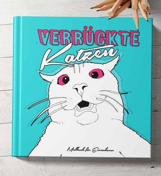 Verrückte Katzen Malbuch (Buchdruck) - Monsoon Publishing