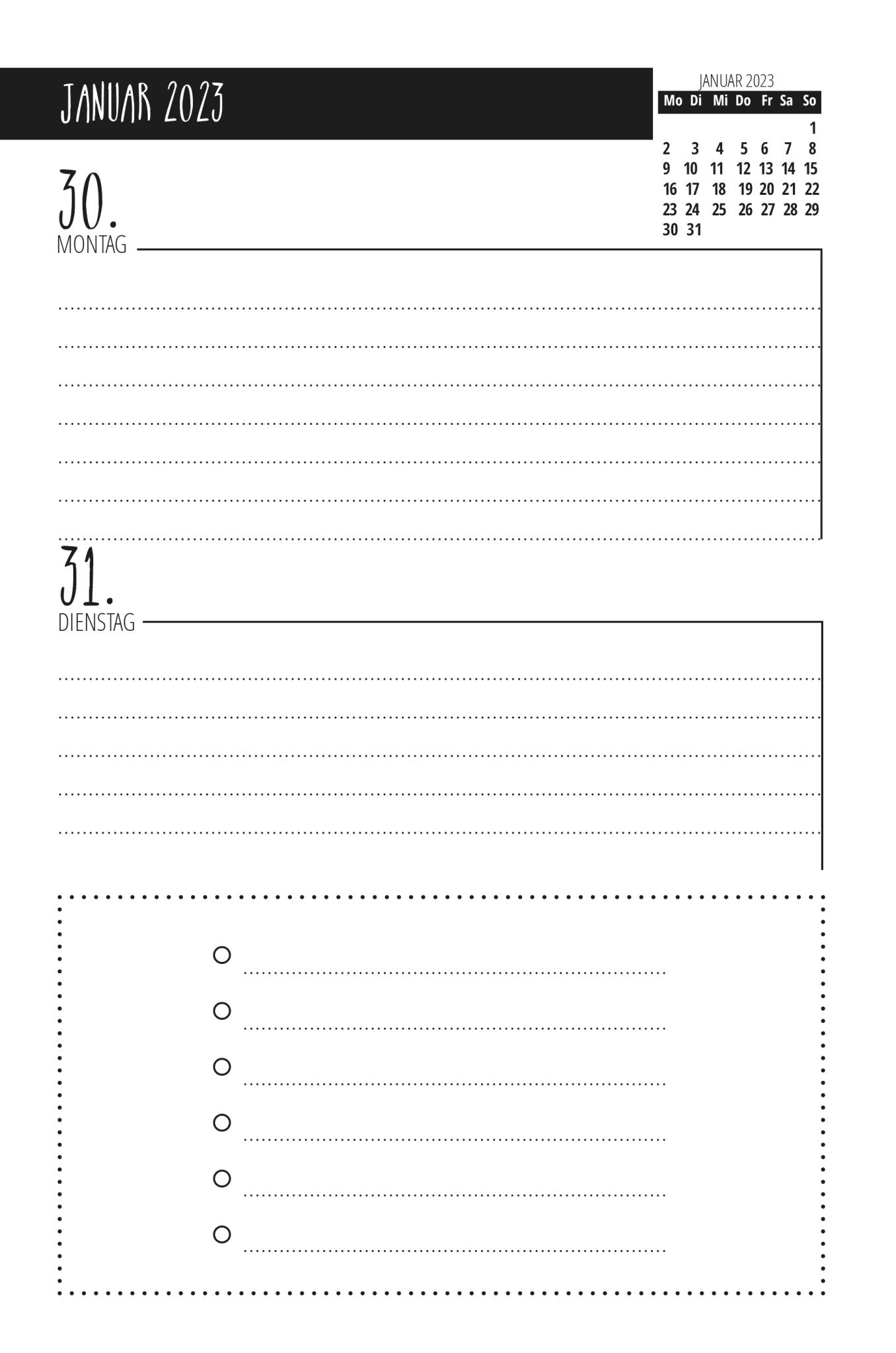 Wochenplaner 2023 Vintage Wal (Buchdruck) - Monsoon Publishing