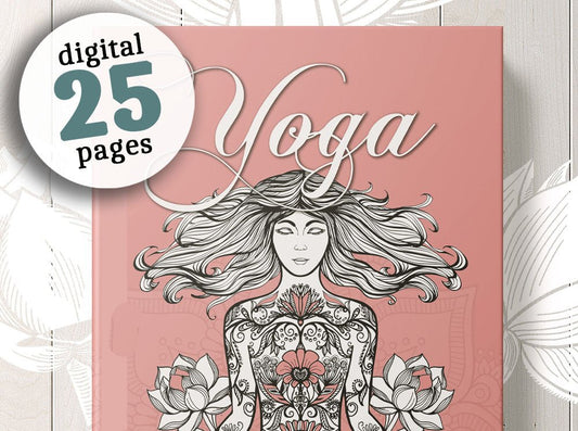 Yoga Malbuch für Erwachsene (Digital) - Monsoon Publishing